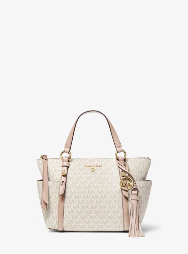 Damske Prenosná Taška Michael Kors Sullivan Small Logo Top-Zip Ruzove - Kabelky Michael Kors Slevy | VQCRD-1397